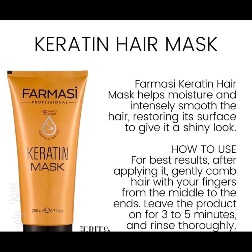 Keratin Hair Mask Farmasi 200ml